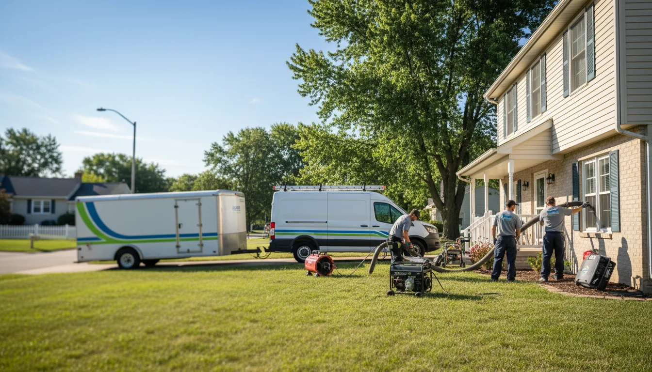 Flooded Basement Restoration And Cleanup With Repair in Orangeville, IL near me